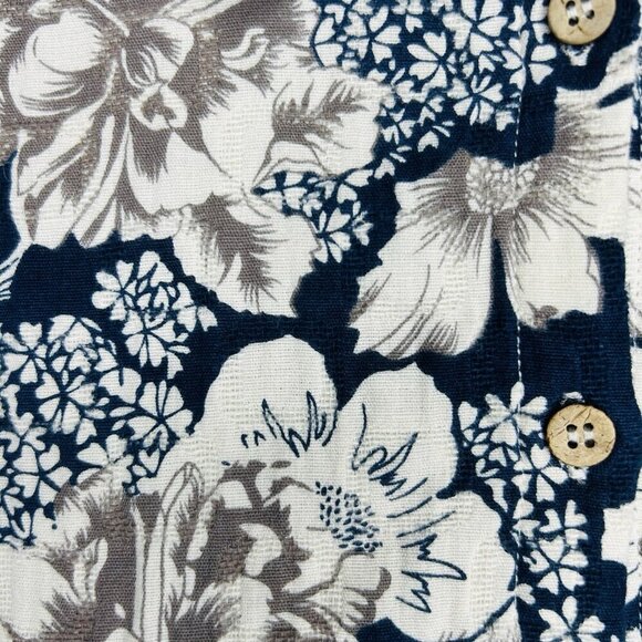 Soft Surroundings St Remy Floral Button Up Tunic Shirt Shacket Size Petite M - Picture 10 of 10